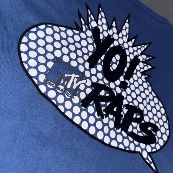 American Eagle Outfitters Blue Yo! MTv Raps Graphic Tee - Picture 1 of 6